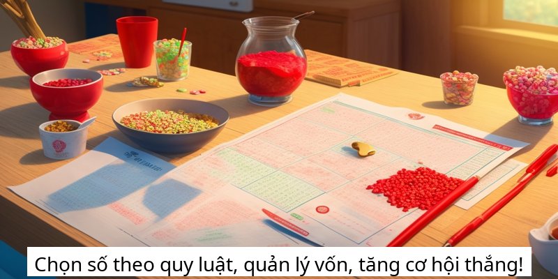 Chọn số theo quy luật, quản lý vốn, tăng cơ hội thắng!